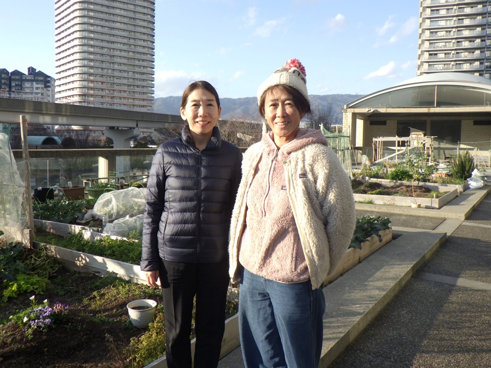 シェラトンホテル＆タワーズの西橋さんと生産者の大皿さん