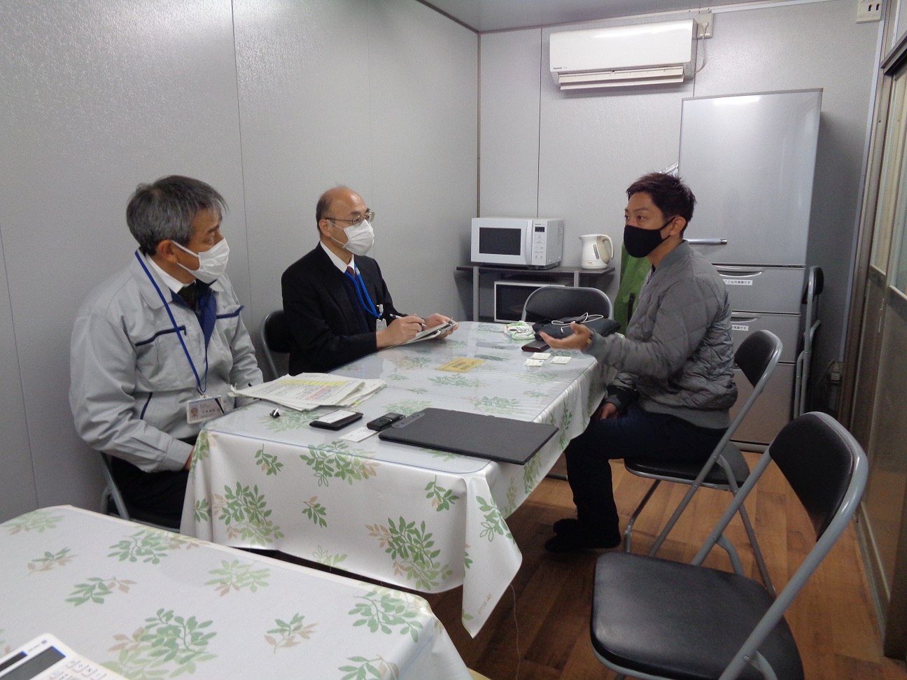 意見交換の様子(渋谷農園)