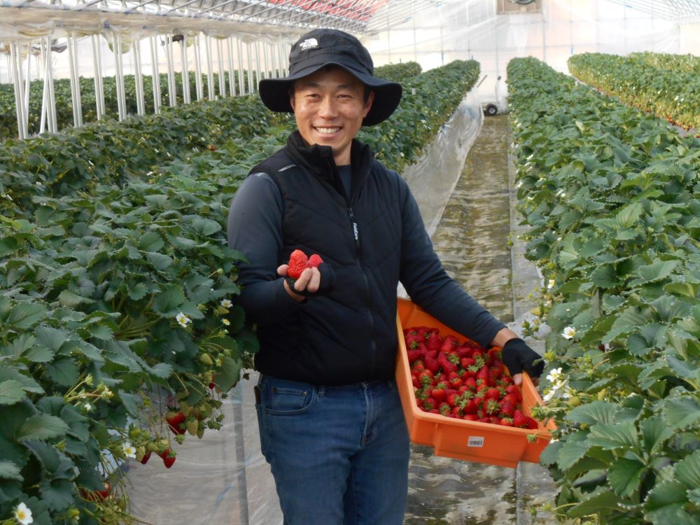こしお農園園主の 小塩 大策さん