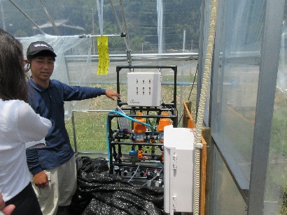 AIを取り入れた自動かん水システム