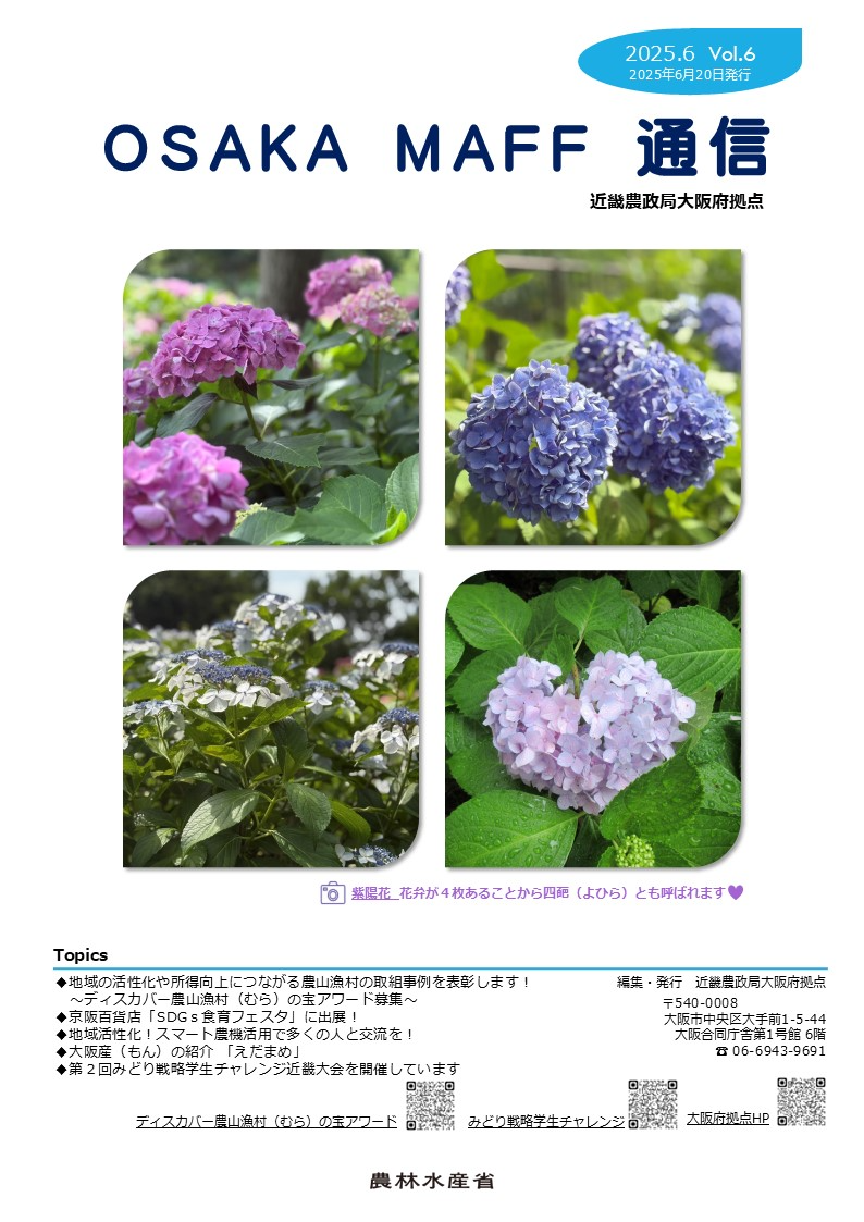 広報誌（OSAKAMAFF通信6月号）