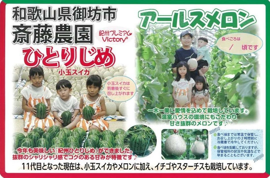 斎藤農園のチラシ