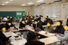 グループに分かれてディベートを実施