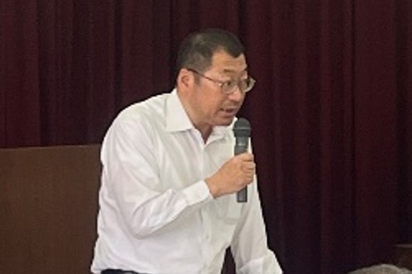 食料・農業・農村基本法などを説明する地方参事官