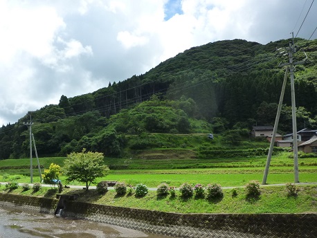 舟川前の棚田の風景(その1)