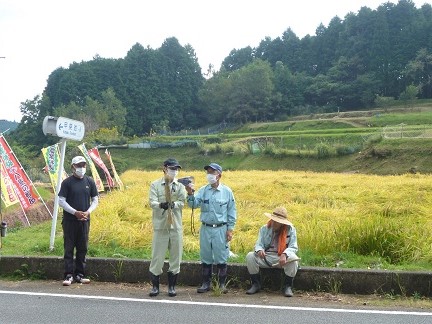 作業前の説明風景