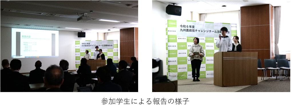 参加学生による報告の様子
