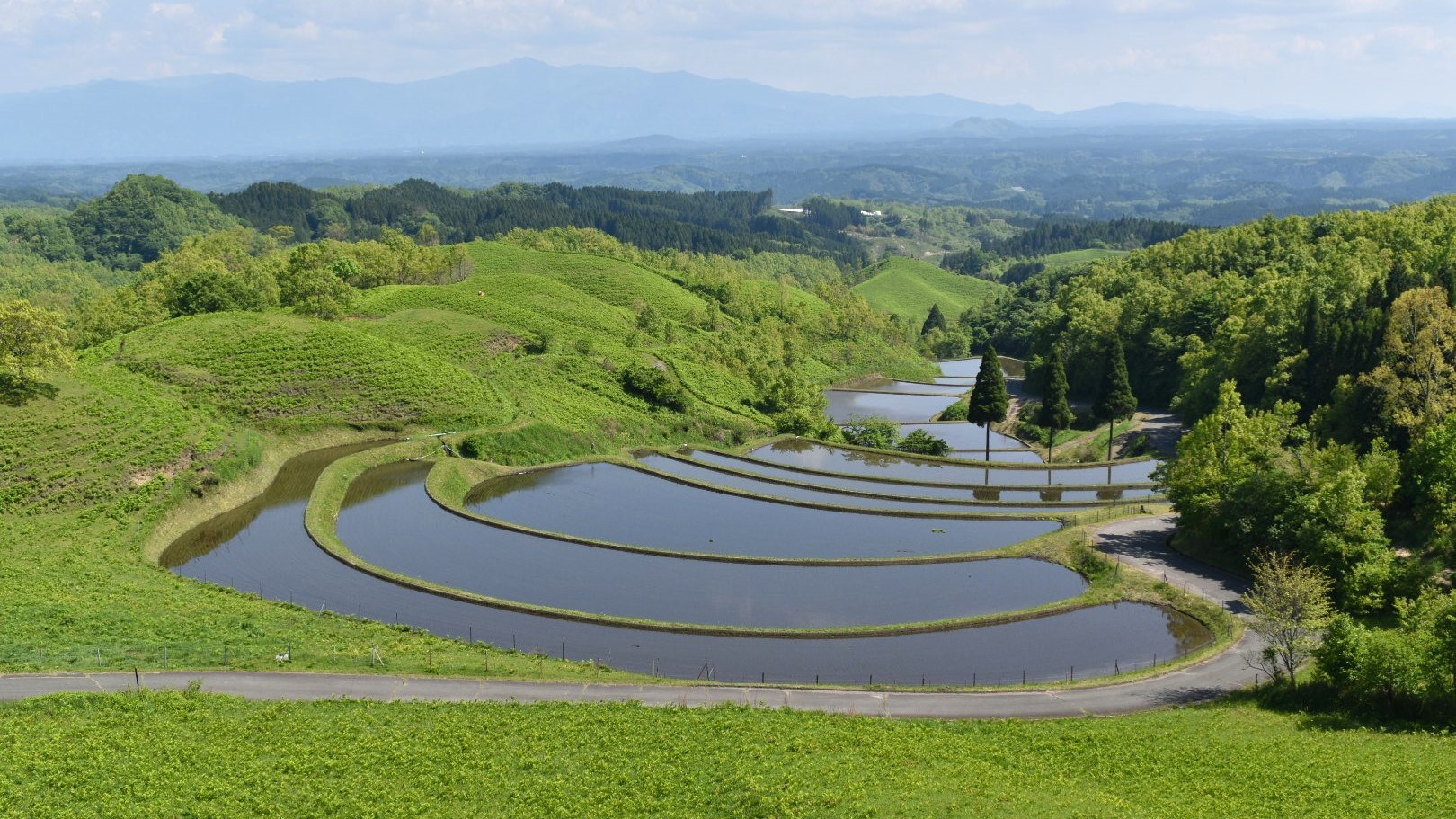 扇棚田(阿蘇郡産山村)