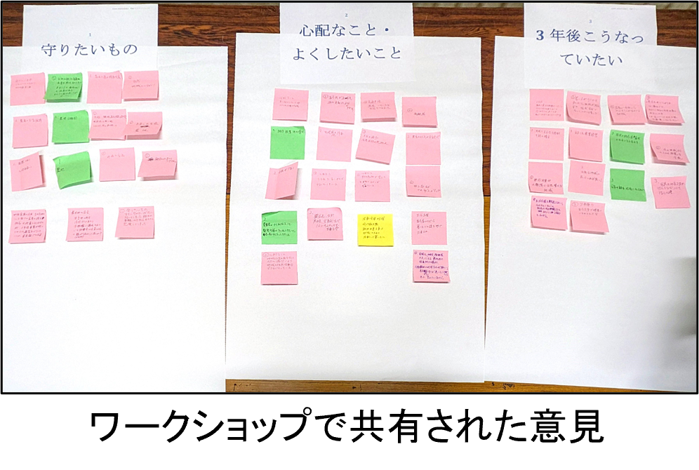 ワークショップで共有された意見