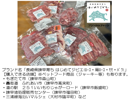 ブランド名「長崎県諫早育ちはじめてジビエ」