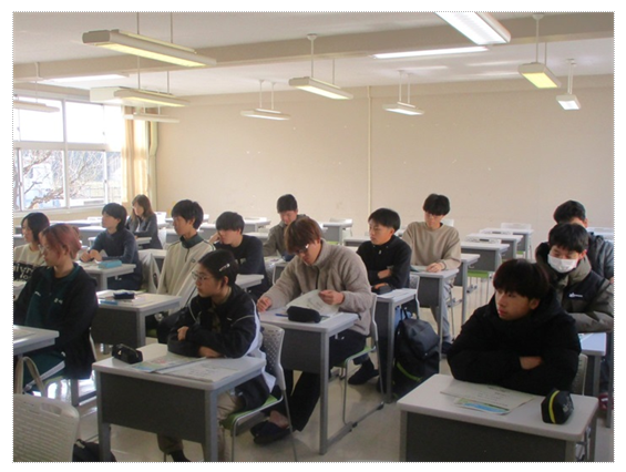 教室前方から見た授業の様子