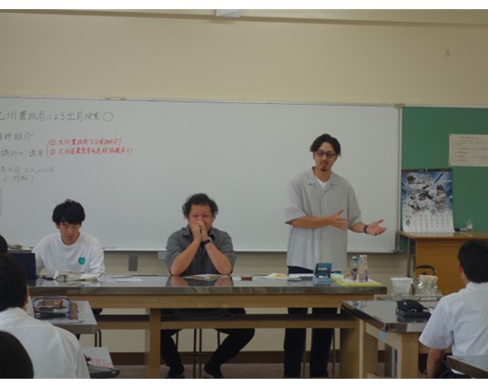 二人目の若手農業者からの説明の様子