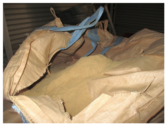 地域から出た米ぬか