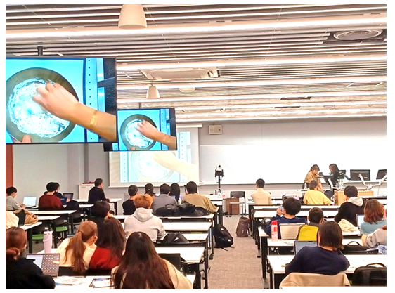 だんご汁作りの実演