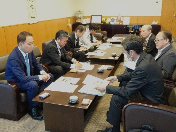 市長との意見交換の模様２