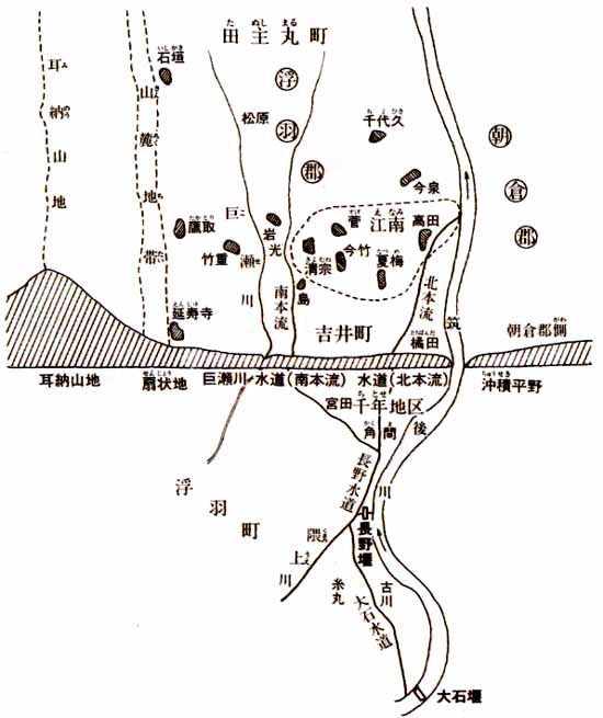 浮羽郡の土地の様子