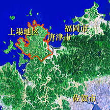 上場地区位置図