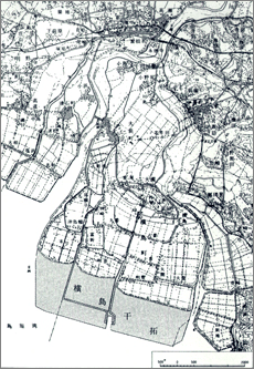 国営横島干拓事業事業概要図
