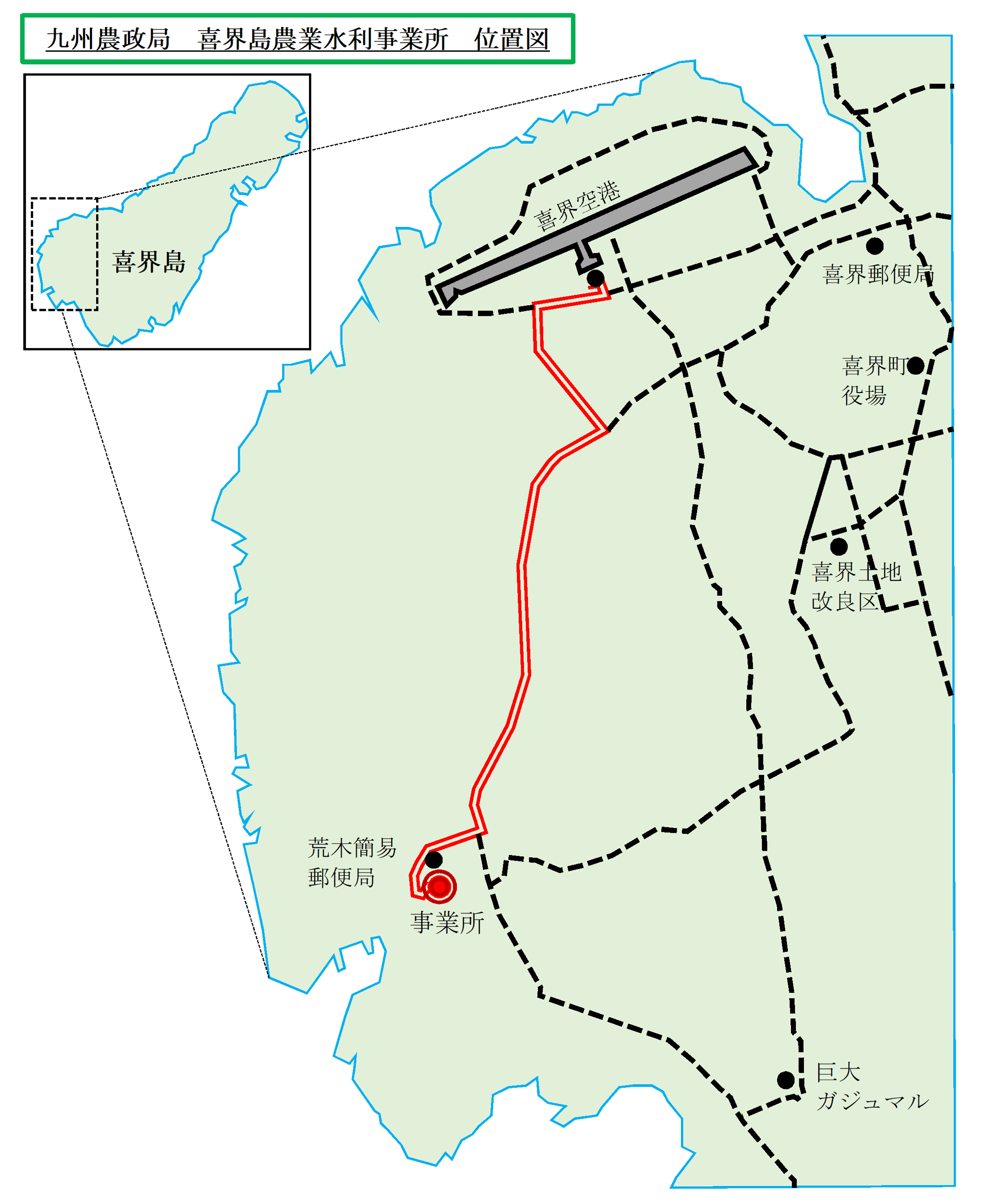喜界島事業所位置図