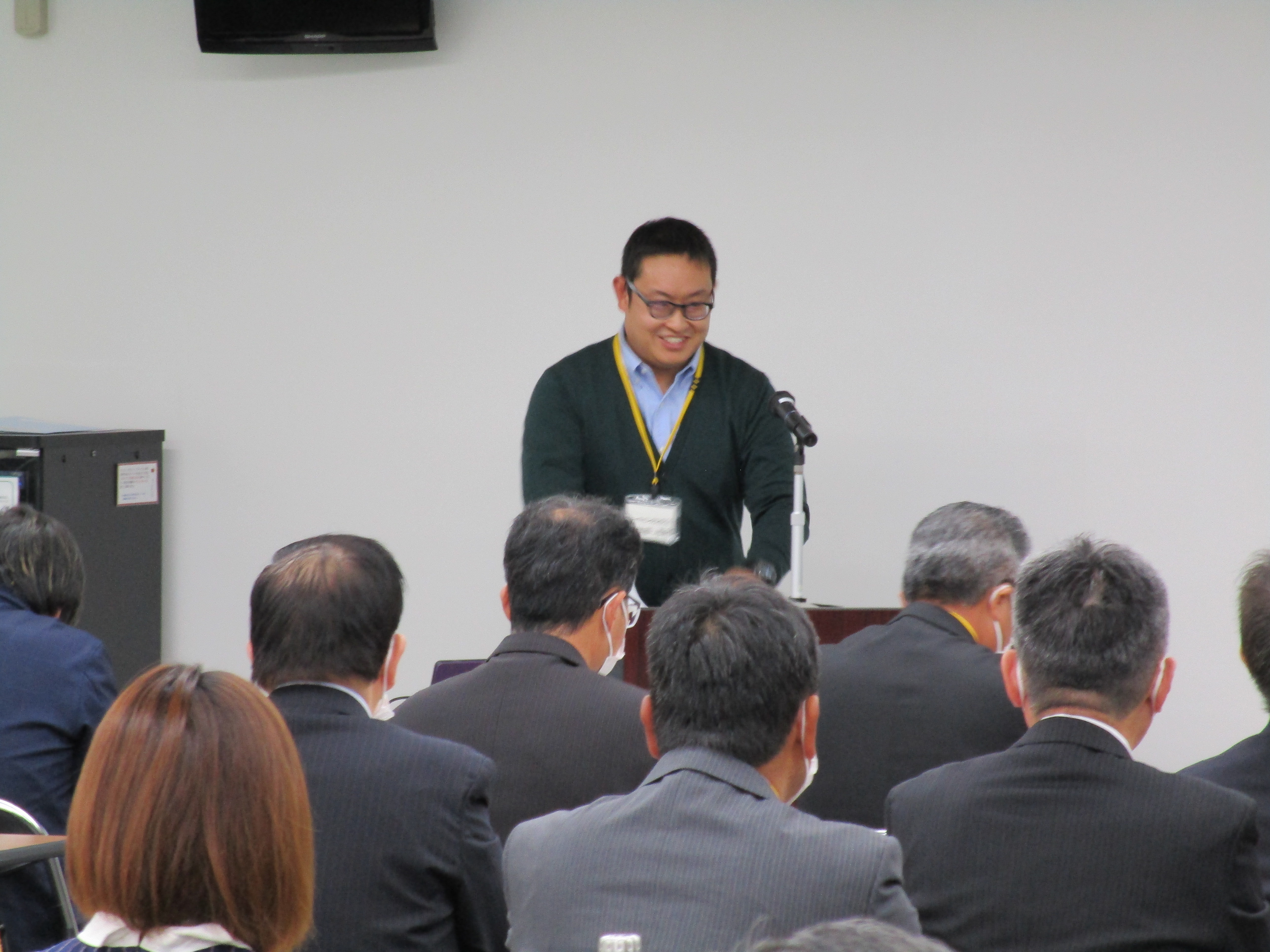 フードバンクひのくに茶木谷氏の主催者あいさつ