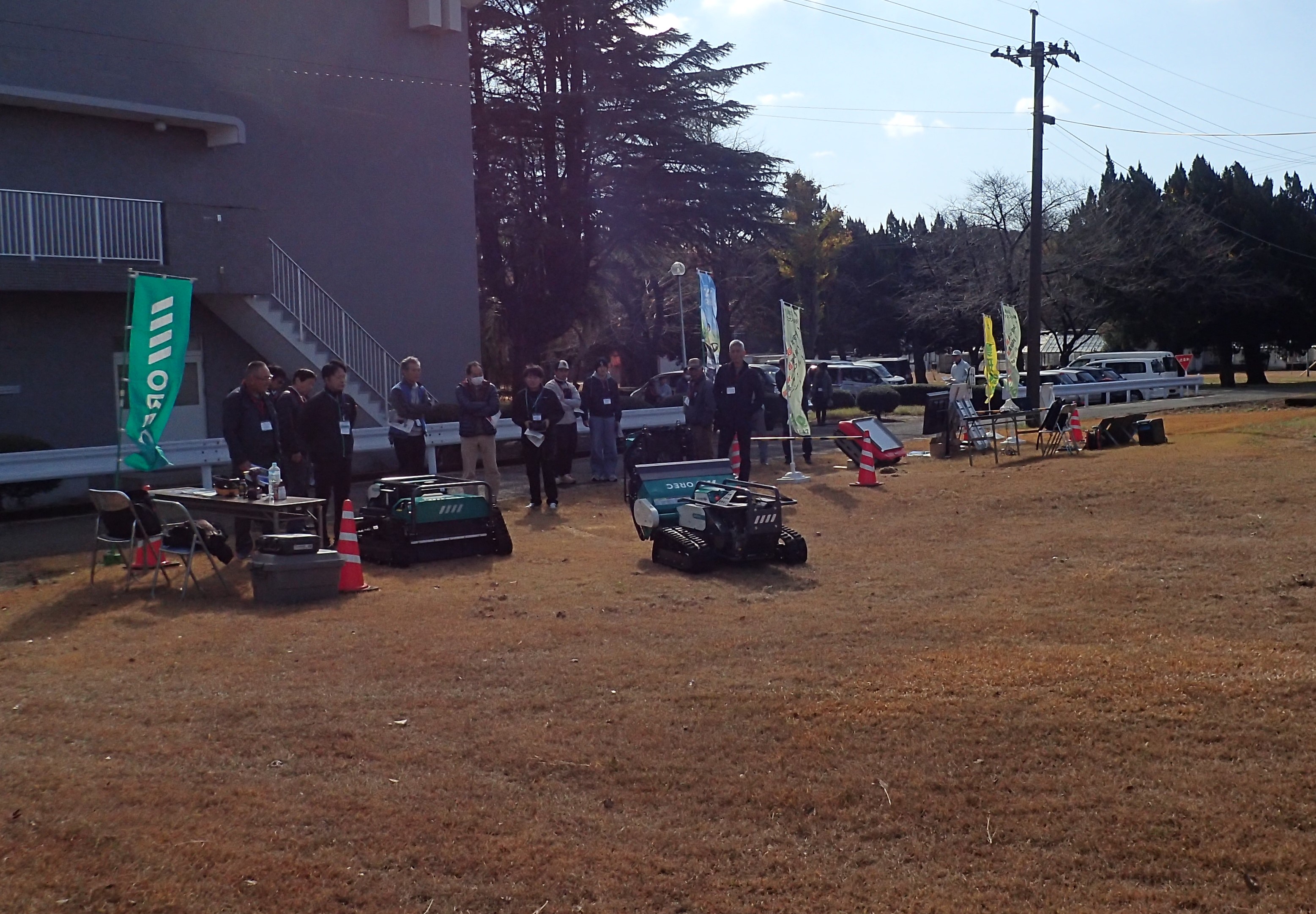 草刈機展示風景(2日目)