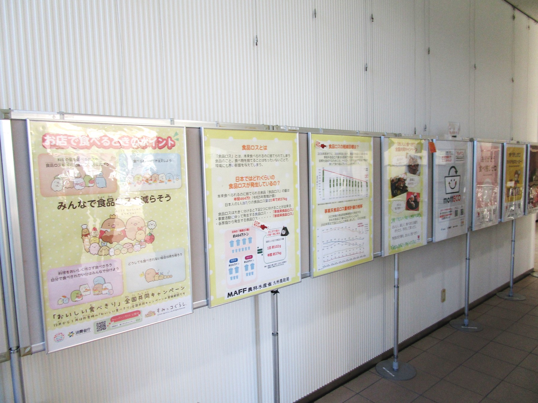 1階消費者の部屋南側からの展示風景