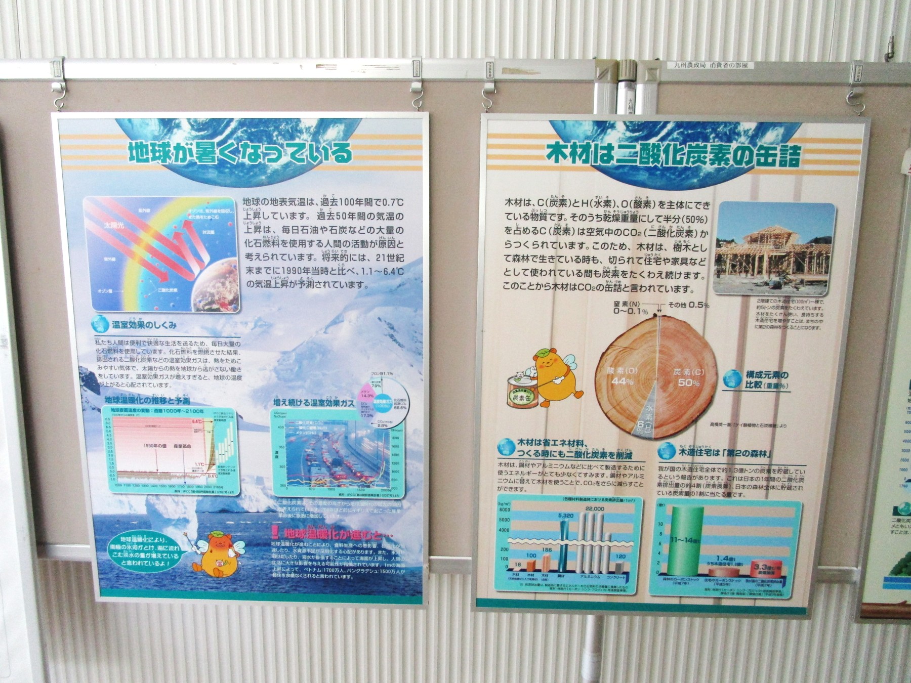 1階消費者の部屋パネル展示風景