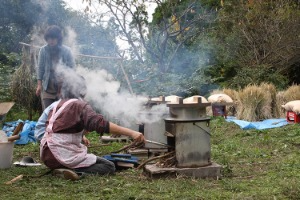 かまどクッキング