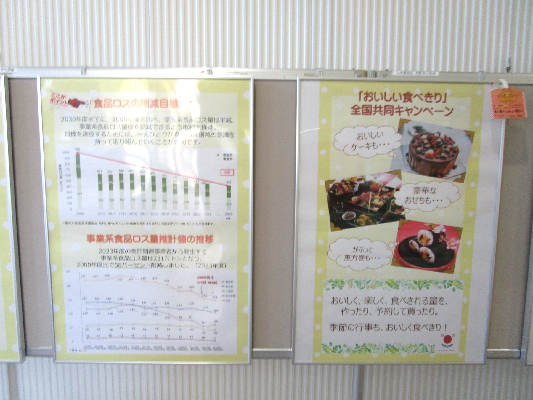 1階消費者の部屋パネル展示風景