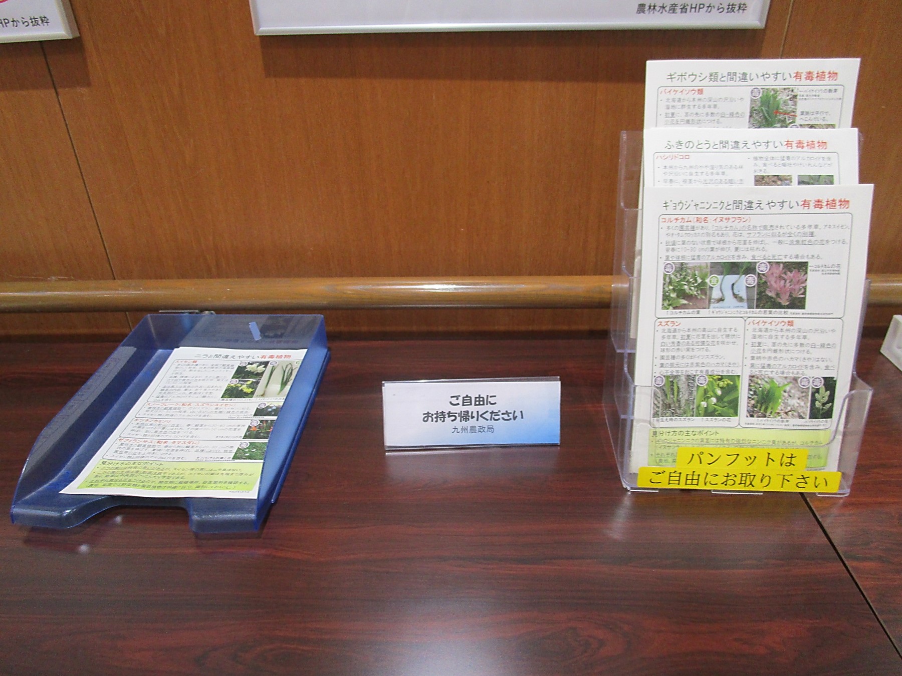 フードパルパンフレット展示風景