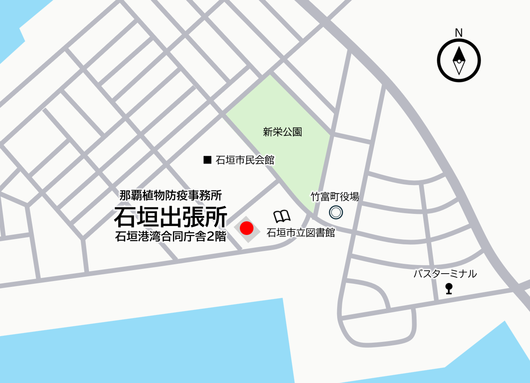 石垣出張所地図