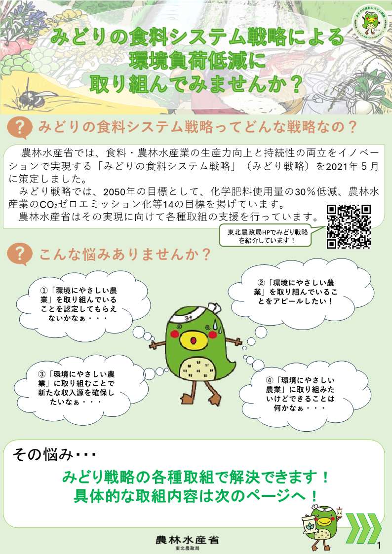 みどり戦略環境負荷低減チラシ