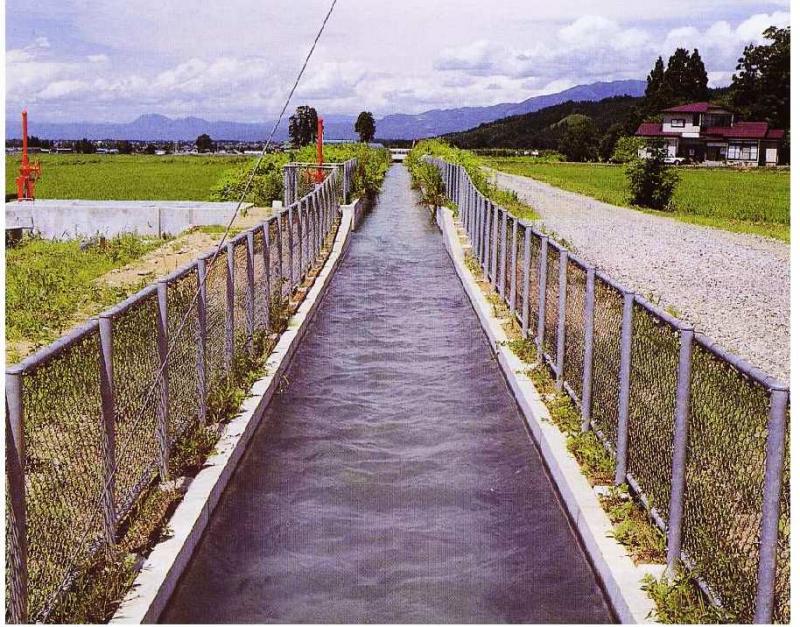改修後の左岸幹線水路
