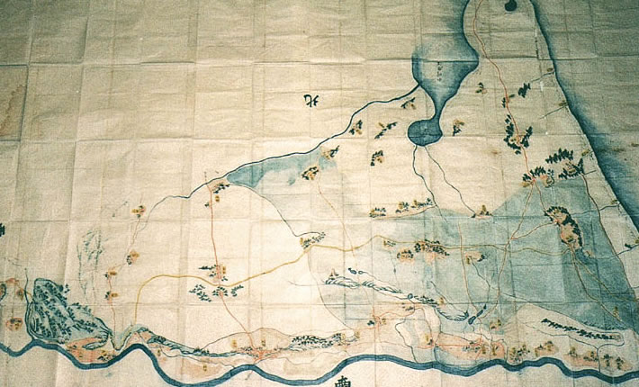 稲生川上水測量図(新渡戸記念館蔵) 