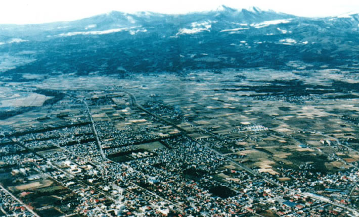 現在の十和田市の町並み