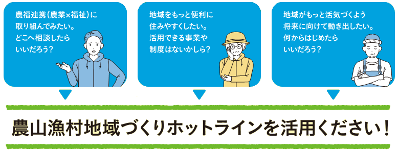 農山漁村地域づくりホットライン 図