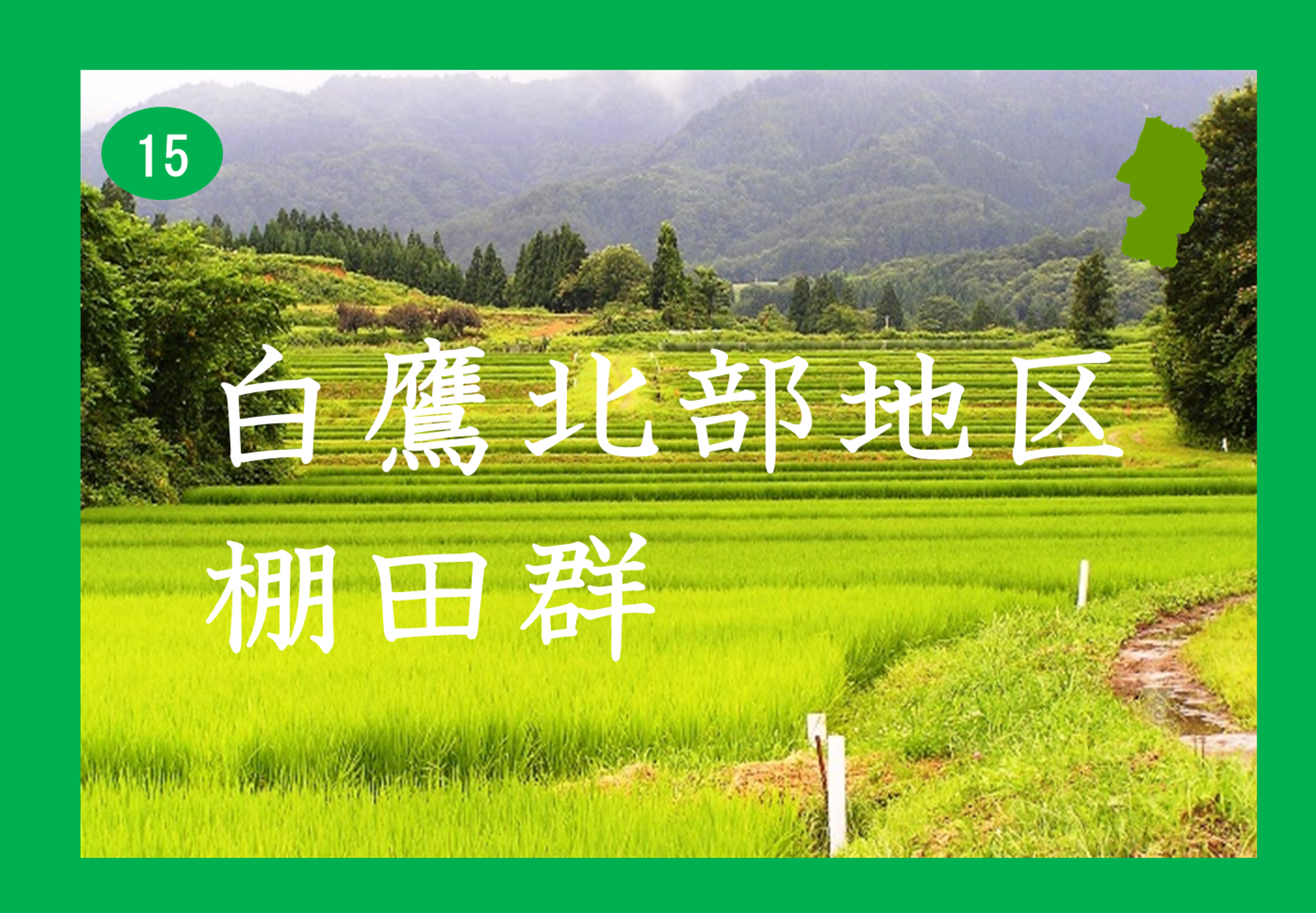 白鷹北部地区棚田群