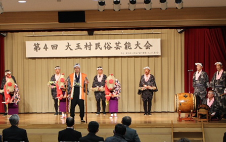 令和5年春に演じた「本揃の田植踊」