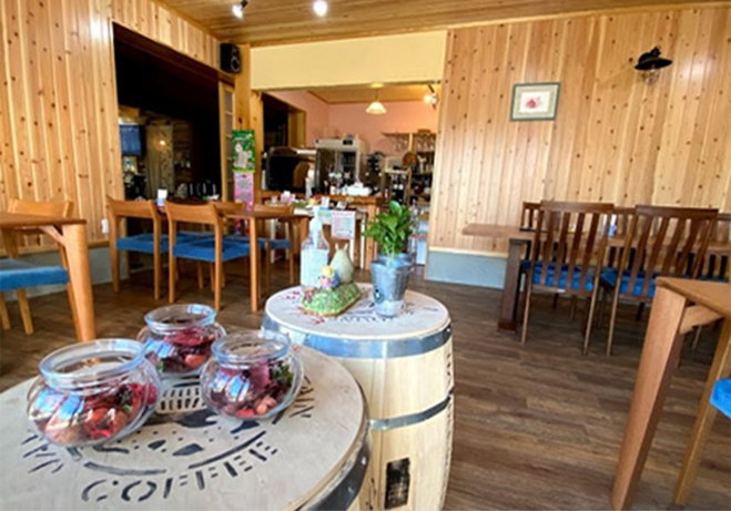 ナチュラルテイストの店内