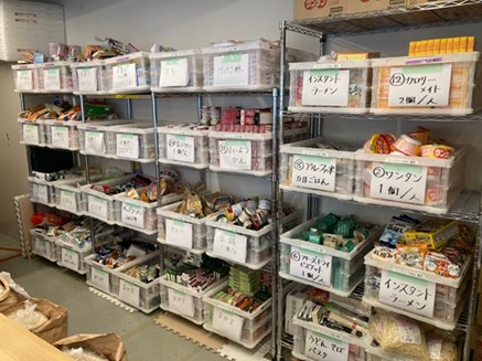 企業等から提供された食料品
