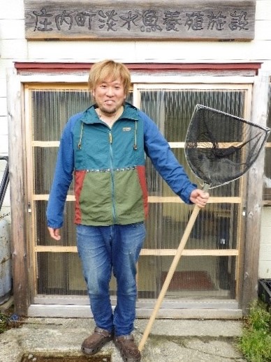 月山鱒の会 代表 長南佳祐さん