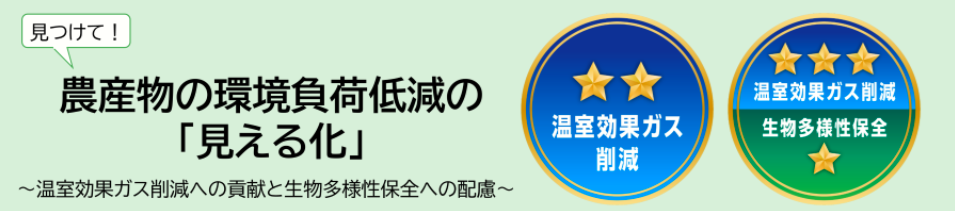 見つけて!農産物の環境負荷低減の「見える化」