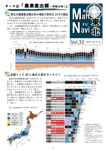 Vol.33「農業産出額（令和6年）