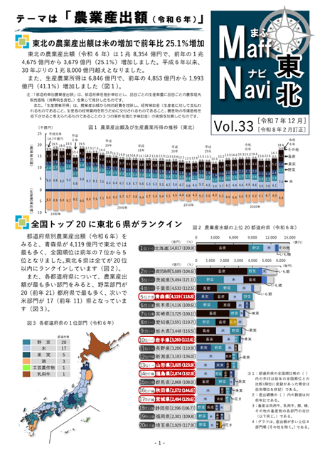 Vol.33「農業産出額（令和6年）