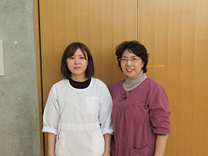 大窪園長先生（右）と菅野先生