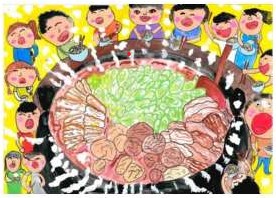 R4和食王お絵かき部門金賞