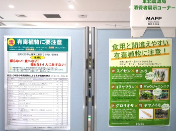 ポスター前