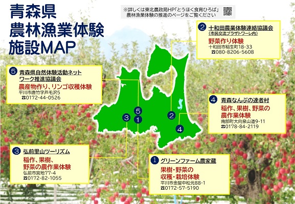 青森県農林漁業体験マップ