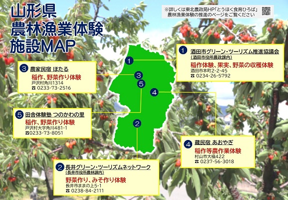 山形県農林漁業体験マップ
