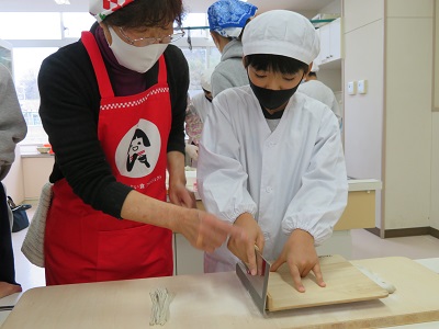蕎麦打ち体験指導
